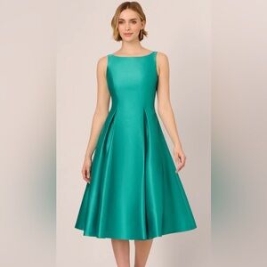 Adrianna Papell authentic Elegant Teal Sleeveless midi Dress size 4